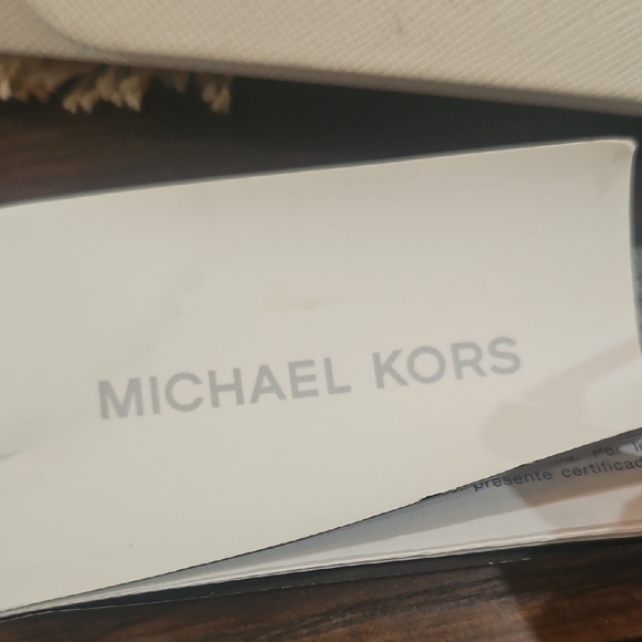 Michael Kors Black Aviator Sunglasses with Dark-Tinted Lenses - Picture 6 of 6